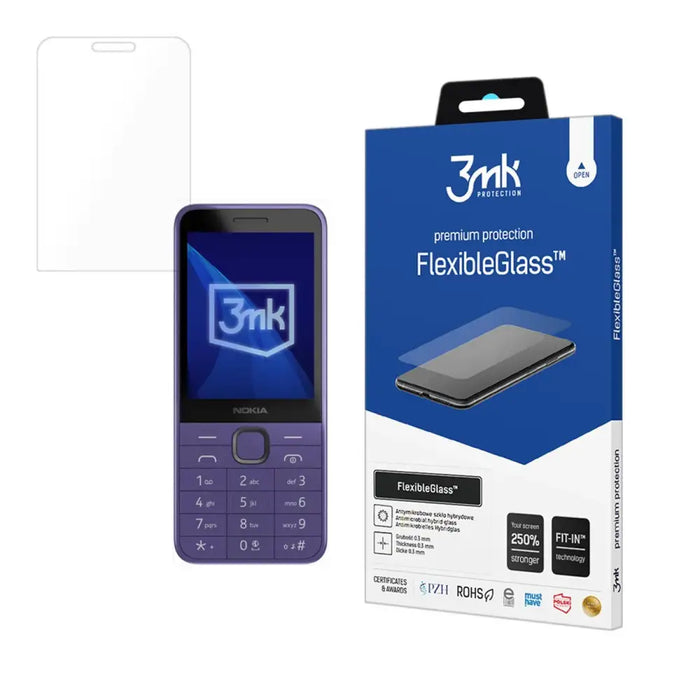 Hybrid glass 3mk FlexibleGlass for Nokia 235 4G / 215 4G - Cell phone tempered glass<<<HurtelXML