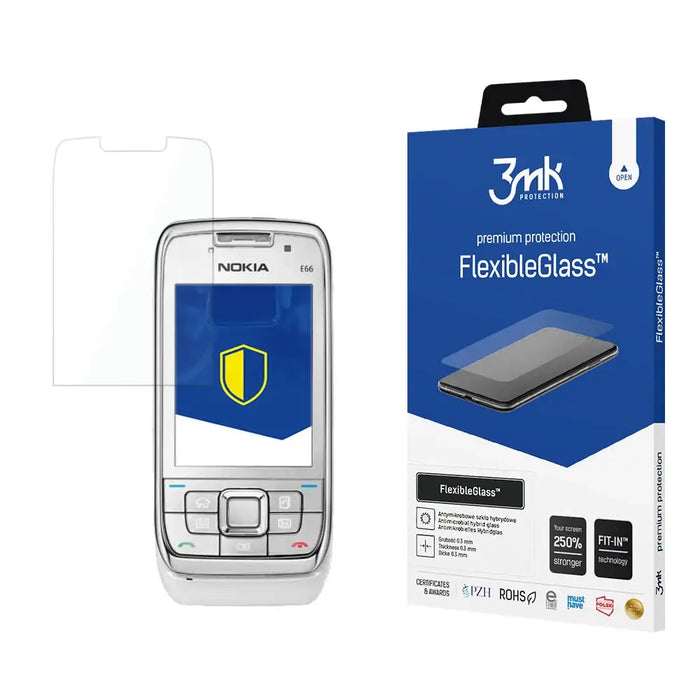 Hybrid glass 3mk FlexibleGlass™ for Nokia E66 - Cell phone tempered glass<<<HurtelXML