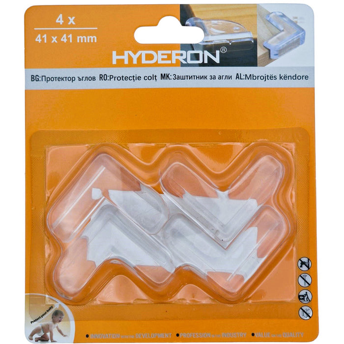 CORNER PROTECTOR HBS-411 41 MM TRANSPARENT 4 PCS HYDERON