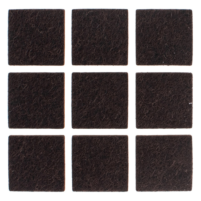 SQUARE FELT PAD IN BLISTER 9PCS. HYDERON PFS-25K