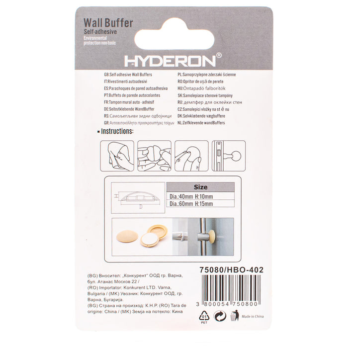 DOOR BUFFER BEIGE 40 MM 2 PACK HYDERON HBO-402