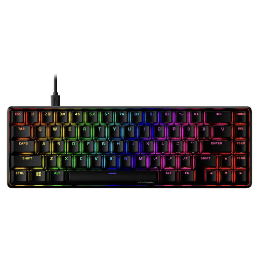 HyperX Alloy Origins 65 Gaming Mechanical Keyboard HyperX Aqua Switches Black - Геймърски клавиатури<<<Геймърска