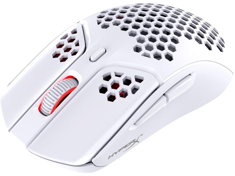 Гейминг мишка HyperX - Pulsefire Haste, оптична, безжична, бяла