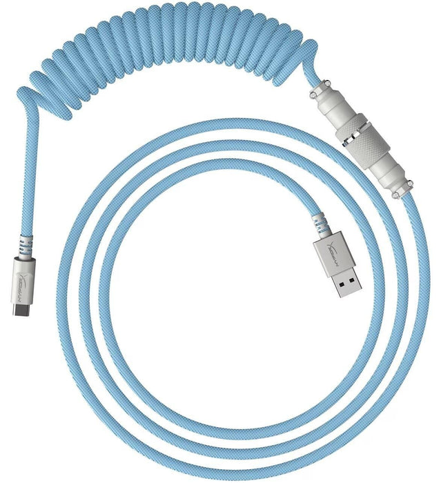 Keyboard cable HyperX Coiled Cable USB-C Light Blue-White