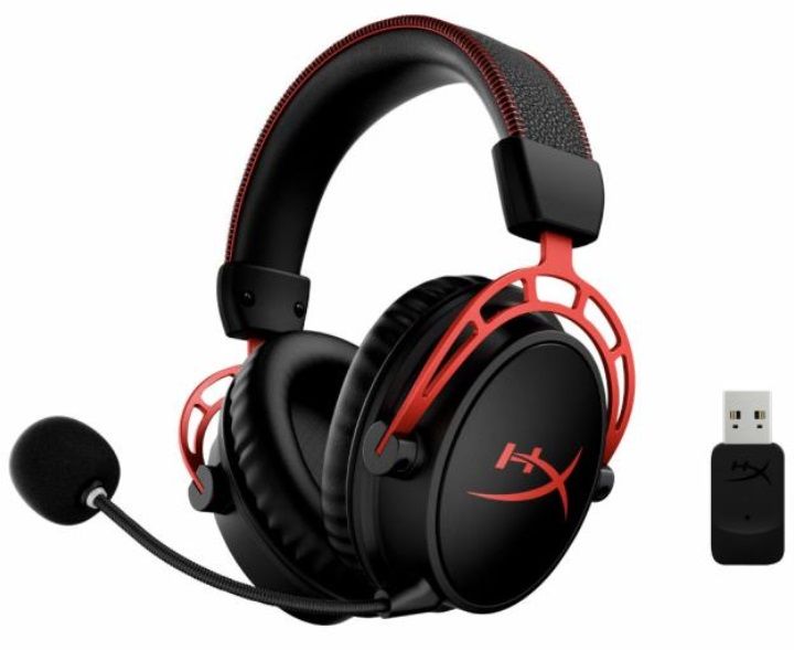 HyperX Cloud Alpha Wireless Gaming Headset, Black/Red