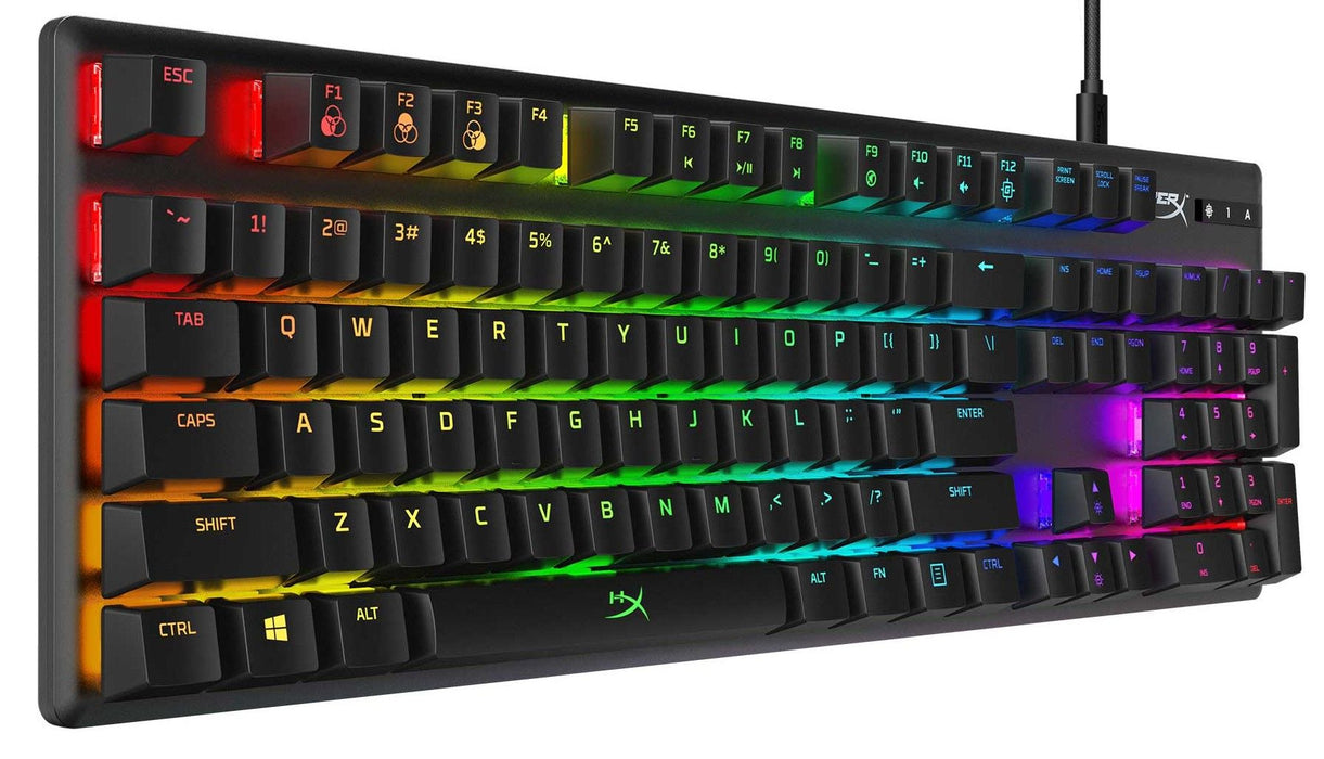 Механична клавиатура HyperX - Alloy Origins, HyperX Aqua, RGB, черна
