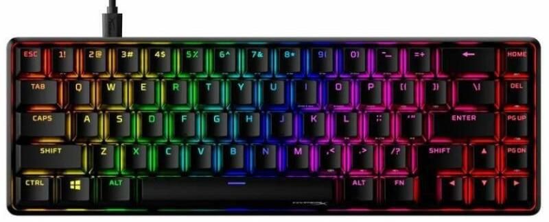 HyperX Alloy Origins 65 Gaming Mechanical Keyboard, HyperX Aqua Switches, Black