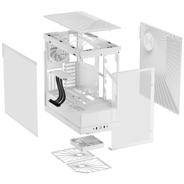 HYTE Y40 Tempered Glass Case, Mid-Tower, White