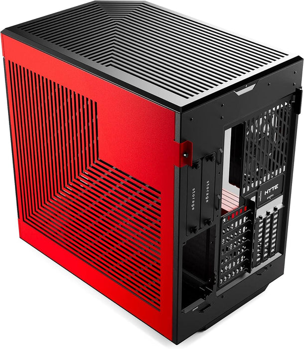 HYTE Y60 Tempered Glass Case, Mid-Tower, Black and Red