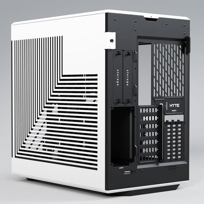 HYTE Y60 Tempered Glass Case, Mid-Tower, White and Black