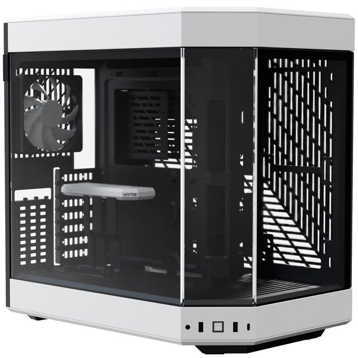 HYTE Y60 Tempered Glass Case, Mid-Tower, White and Black