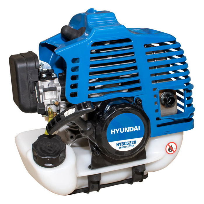 MOTORIZED GASOLINE BRUSH CUTTER HYUNDAI HYBC 5220 51.7 cm3, CUTTING WIDTH WITH LINE 42.00 cm, CUTTING WIDTH WITH BLADE 25.50 cm