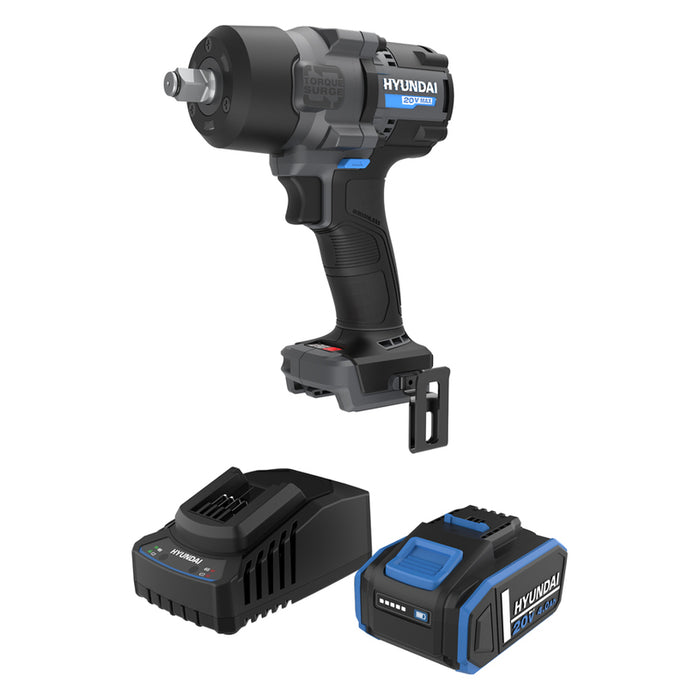 CORDLESS BRUSHLESS WRENCH HYUNDAI IW20X-700 20 V, 700.00 nm, BATTERY CAPACITY 4.00 Ah