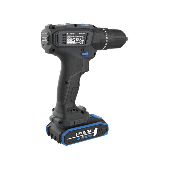 CORDLESS IMPACT DRILL HYUNDAI HD20S-50TT 20 V, 50.00 nm, 2.00 Ah