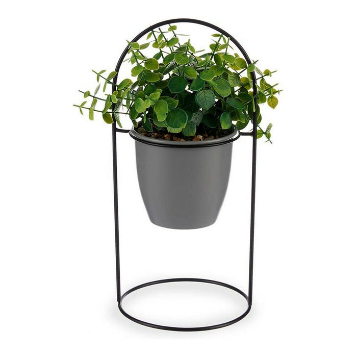 Decorative Plant Ibergarden Metal Plastic 21 x 30 x 21 cm With support Grey