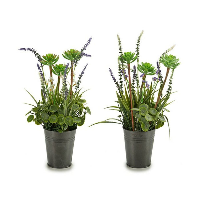 Decorative Plant Ibergarden Metal Plastic Lavendar 13 x 40 x 13 cm (12 Units)