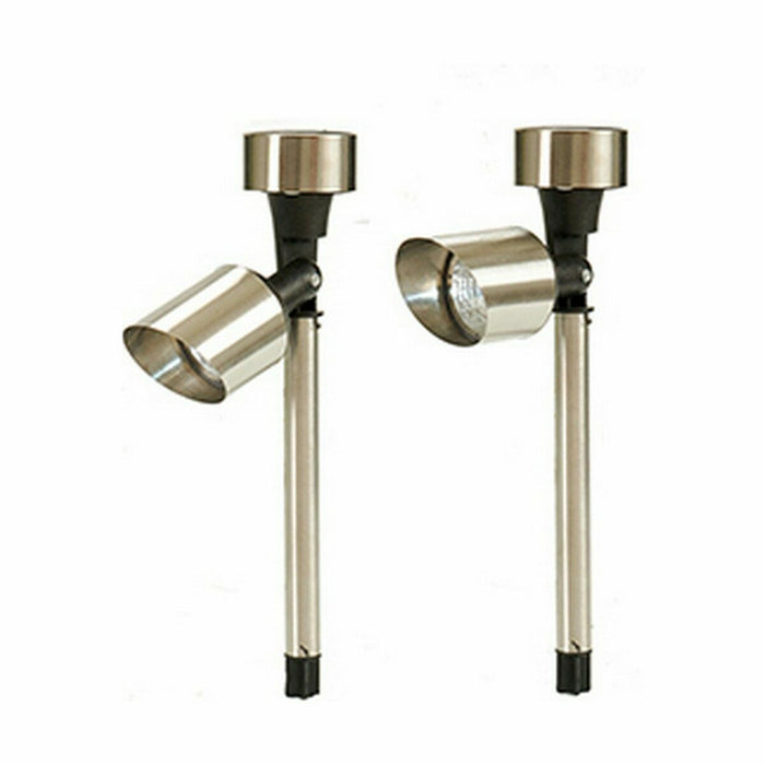 Marker Ibergarden Silver Steel 15 x 10 x 28 cm 15 x 29 x 10 cm Articulated Solar charging (12 Units)