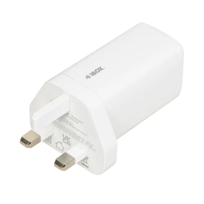 iBOX C-65 White GaN 65W universal charger UK plug - ChargersLAD-SIC<<<Power supplies for phonesLAD<<<ActionPL