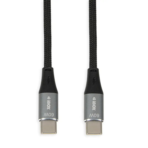 iBOX IKUTC USB-C cable 60W 1m Black - USB cablesAKG-KAB<<<GSM accessoriesAKG<<<ActionPL