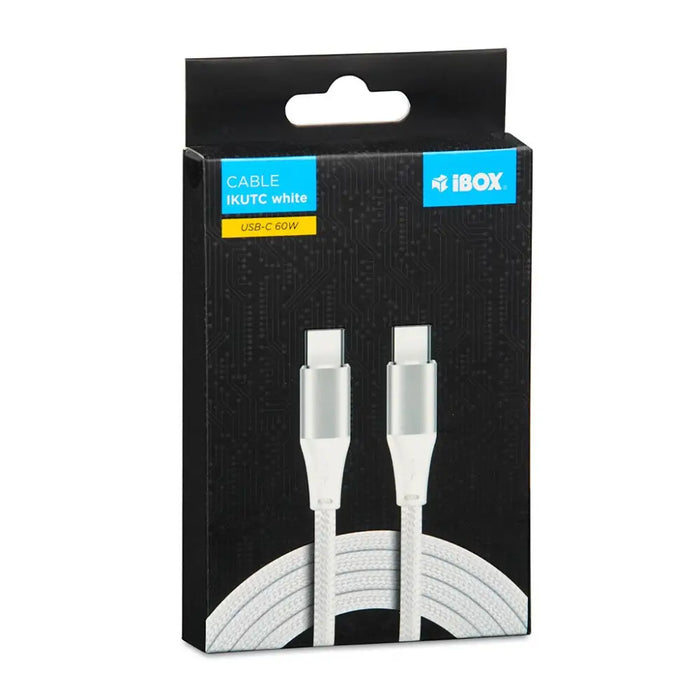 iBOX IKUTC USB-C cable 60W 2m White - USB cablesAKG-KAB<<<GSM accessoriesAKG<<<ActionPL