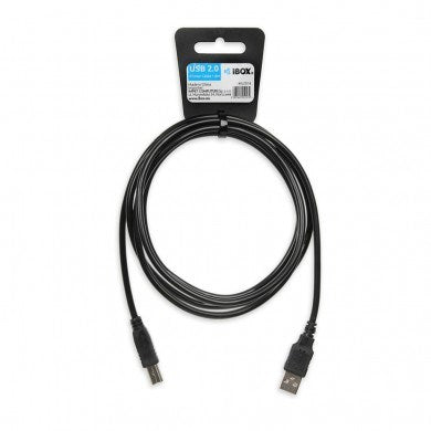 iBox IKU2D USB cable 1.8 m USB 2.0 USB A USB B Black