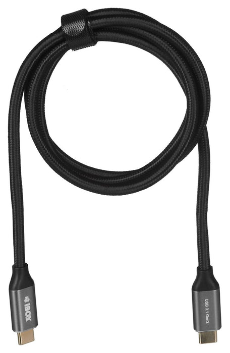 I-BOX USB C/USB C, 1 m USB cable 3.2 Gen 2 (3.1 Gen 2) Black