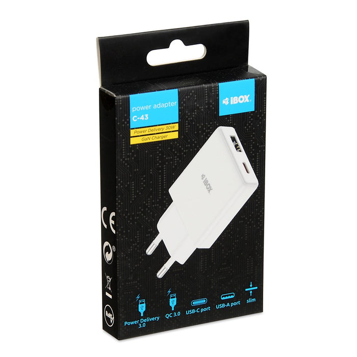 iBox ILUC43W mobile device charger Universal White AC Indoor
