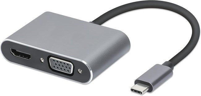 iBox IUHCHDVGA USB Type-C Hub 4-in-1 USB 3.0 + PD 100W + HDMI 4K 30Hz + VGA Full HD