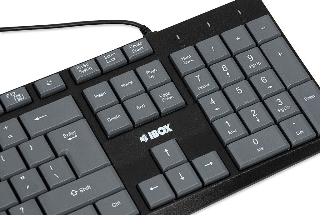 iBOX Eris USB Keyboard, Gray/Black