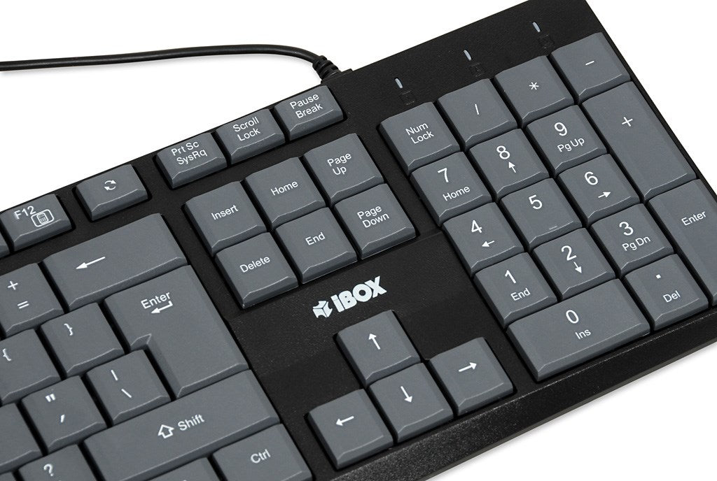 iBOX Eris USB Keyboard, Gray/Black