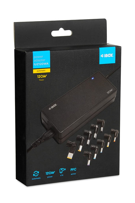 iBox IUZ120WA power adapter/inverter Indoor 120 W Black