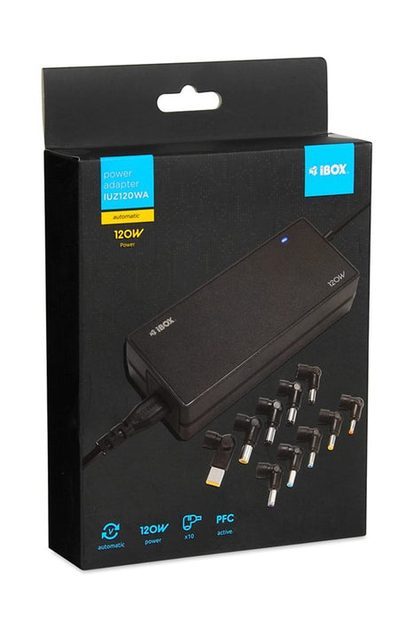 iBox IUZ120WA power adapter/inverter Indoor 120 W Black