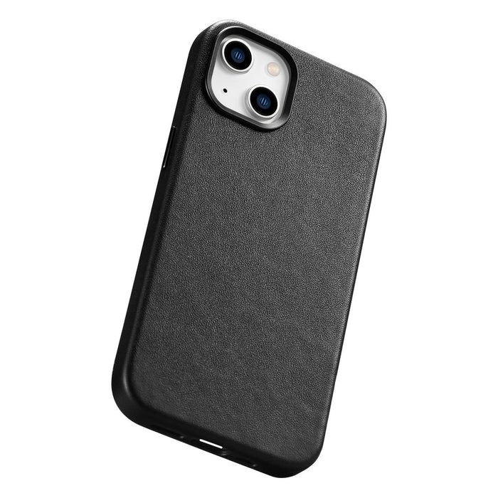 iCarer Case Leather cover for iPhone 14 black (WMI14220705-BK) (MagSafe compatible) - Cell phone cases