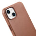 iCarer Case Leather Case Cover for iPhone 14 Brown (WMI14220705-BN) (MagSafe Compatible) - Cell phone cases