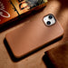 iCarer Case Leather Case Cover for iPhone 14 Brown (WMI14220705-BN) (MagSafe Compatible) - Cell phone cases