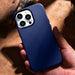 iCarer Case Leather Cover Genuine Leather Case for iPhone 14 Pro Max blue (WMI14220708-BU) (MagSafe compatible) - Cell