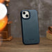 iCarer CE Oil Wax Premium Leather Folio Case iPhone 14 magnetic flip case MagSafe blue (AKI14220705-BU) - Cell phone