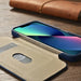 iCarer CE Oil Wax Premium Leather Folio Case iPhone 14 magnetic flip case MagSafe blue (AKI14220705-BU) - Cell phone