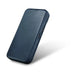 iCarer CE Oil Wax Premium Leather Folio Case iPhone 14 magnetic flip case MagSafe blue (AKI14220705-BU) - Cell phone