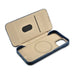 iCarer CE Oil Wax Premium Leather Folio Case iPhone 14 magnetic flip case MagSafe blue (AKI14220705-BU) - Cell phone