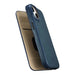 iCarer CE Oil Wax Premium Leather Folio Case iPhone 14 magnetic flip case MagSafe blue (AKI14220705-BU) - Cell phone