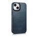 iCarer CE Oil Wax Premium Leather Folio Case iPhone 14 magnetic flip case MagSafe blue (AKI14220705-BU) - Cell phone