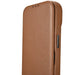 iCarer CE Premium Leather Folio Case iPhone 14 magnetic flip case MagSafe brown (WMI14220713-BN) - Cell phone cases