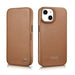 iCarer CE Premium Leather Folio Case iPhone 14 magnetic flip case MagSafe brown (WMI14220713-BN) - Cell phone cases