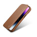 iCarer CE Premium Leather Folio Case iPhone 14 magnetic flip case MagSafe brown (WMI14220713-BN) - Cell phone cases