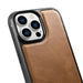 iCarer Leather Oil Wax case covered with natural leather for iPhone 14 Pro brown (WMI14220718-TN) - Cell phone cases