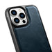 iCarer Leather Oil Wax case covered with natural leather for iPhone 14 Pro blue (WMI14220718-BU) - Cell phone cases