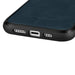 iCarer Leather Oil Wax case covered with natural leather for iPhone 14 Pro blue (WMI14220718-BU) - Cell phone cases