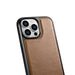 iCarer Leather Oil Wax case covered with natural leather for iPhone 14 Pro brown (WMI14220718-TN) - Cell phone cases