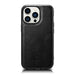 iCarer Leather Oil Wax case for iPhone 14 Pro Max leather case black (WMI14220720-BK) - Cell phone cases